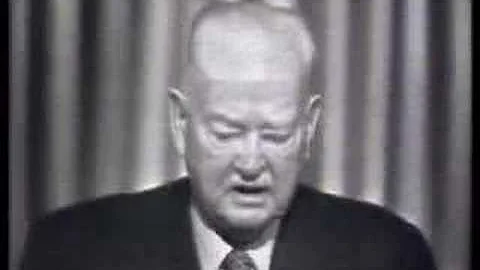 President Herbert Hoover on TV!  (1960)