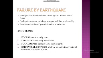 CE 204 Construction Technology Module 06: failure due to fire, wind, earthquake