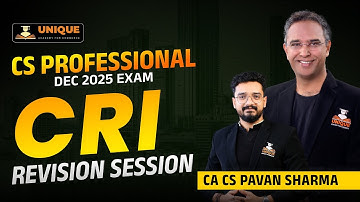 CS PROFESSIONAL Marathon | CRI - IBC Revision Part 2 (Ch 16 IRP, RP) | DEC 25 | CA CS PAVAN SHARMA