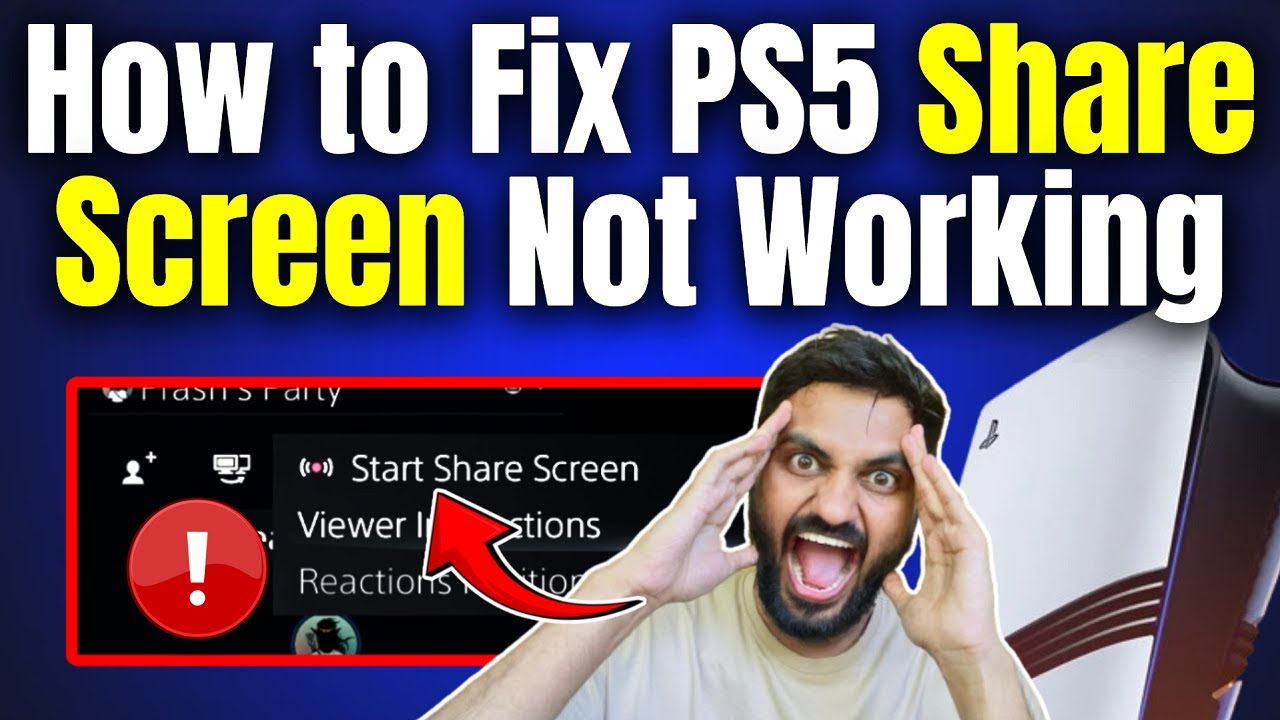 How to Fix PS5 Share Screen Not Working ⚡#ps5 - YouTube