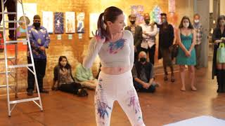"Open Heart" Art Moves (Dance Art Performance with Abstract Painting on Canvas) [FULL SCENE]