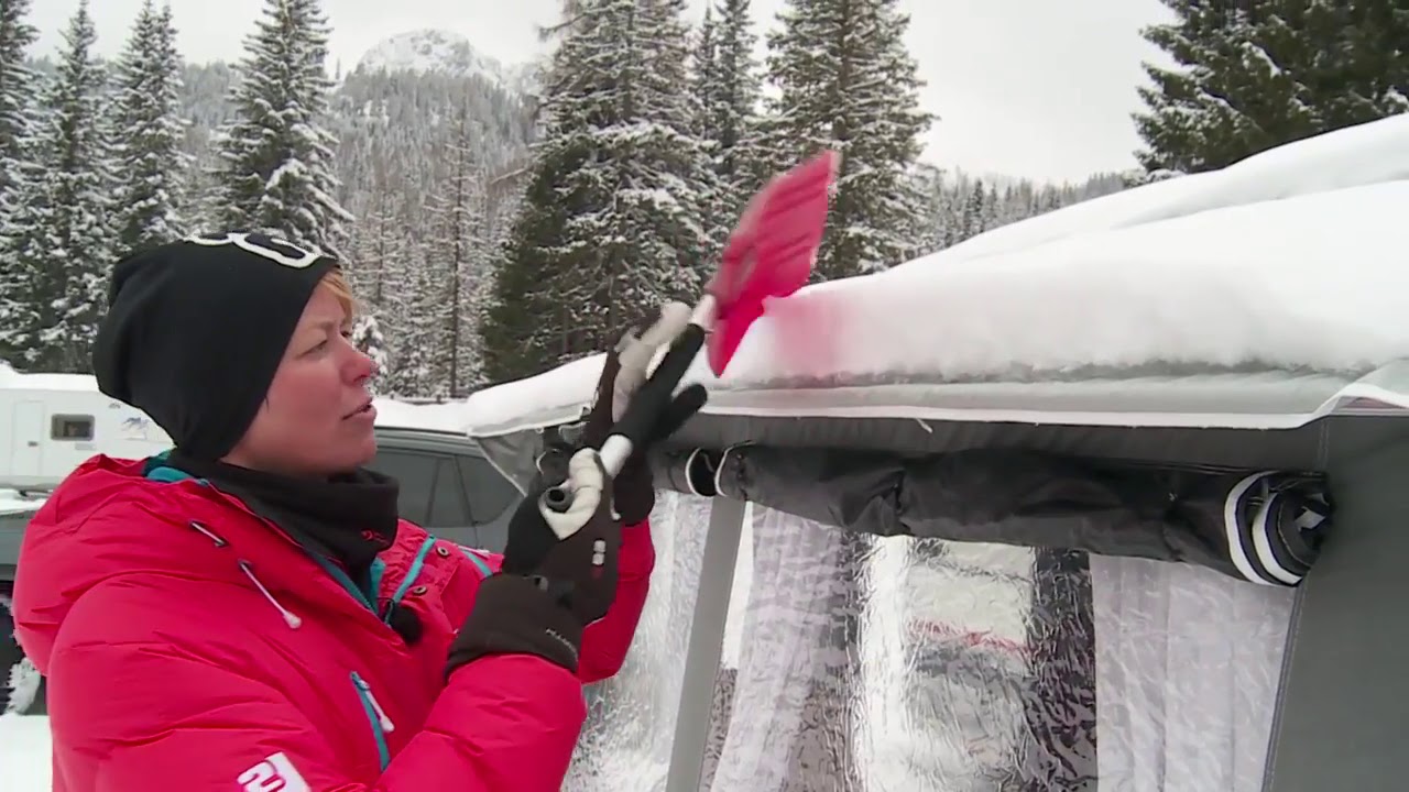 Vintercamping i Sexten, Italien med Anne-Vibeke Rejser - så let er det at pakke vinterfortelt ned