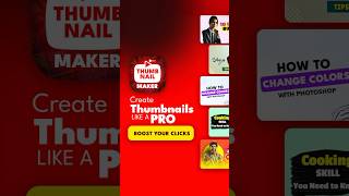 🚀 Create Viral YouTube Thumbnails in Seconds 🎯 Best FREE Thumbnail Maker App (No Watermark) #Shorts