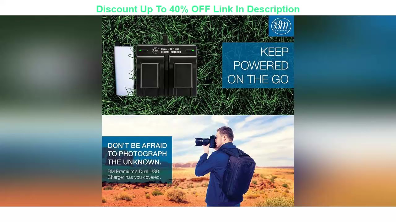 ✔ BM Premium 2 BP-727 Batteries and Dual Charger for Canon Vixia HFR80 HFR82 HFR800, HFR70, HFR72,