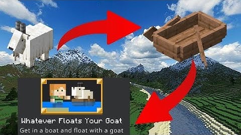 How to get the WHATEVER FLOATS YOUR GOAT achievement in Minecraft!