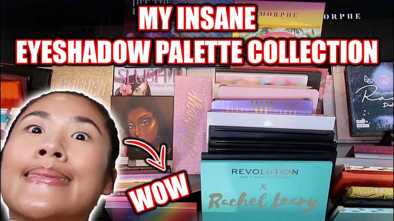 ORGANISING & DECLUTTERING OVER 100 EYESHADOW PALETTES