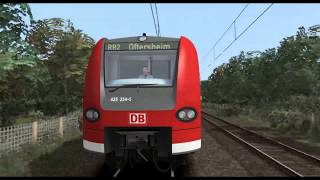 PC Game/Riding a Deutsche Bahn (DB) Germain Train BR 425/ Part #2/ 8 Wagons screenshot 5