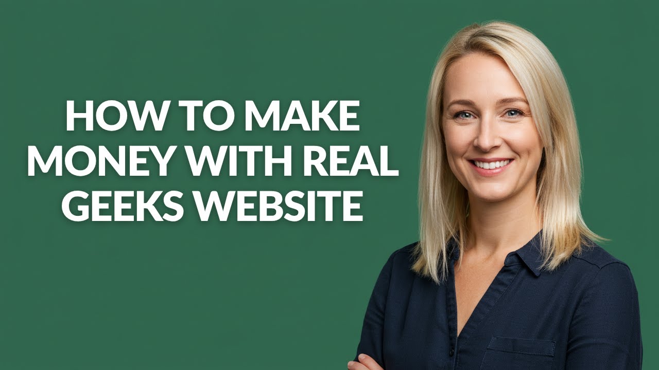 How to Make Money with Real Geeks Website - Julia'sTutorials