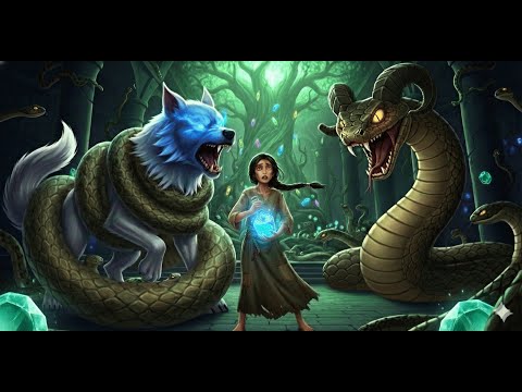 قصة الفتاة اليتيمة والكلب المسحور وملكة الثعابين والماء السحرى وسر امير الجن