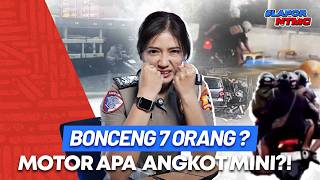 Download Lagu GILA! Motor Bonceng 7 Hingga Nekat Masuk Kolong Truk! 😱 MP3