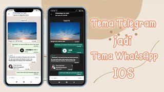 CARA MENGUBAH TEMA TELEGRAM MENJADI TEMA WHATSAPP IOS || ADA MODE LIGHT DAN DARK NYA!!! screenshot 2