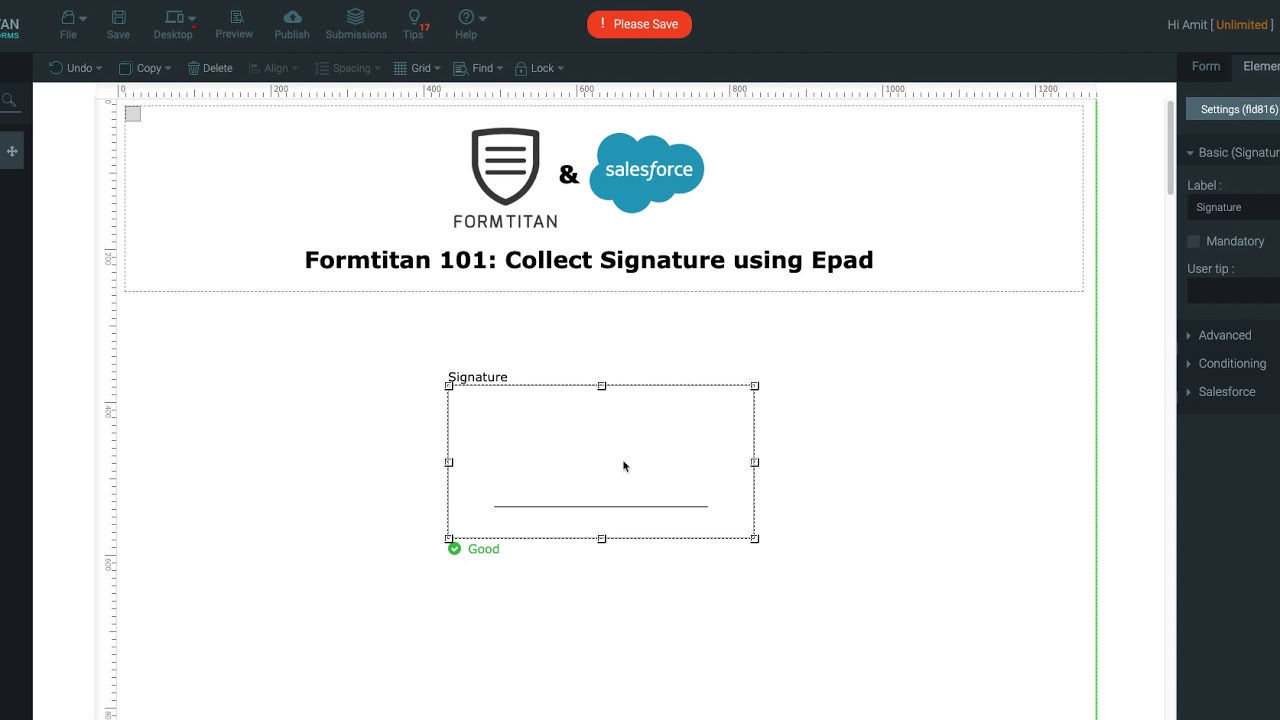 Collect Epad using signatures YouTube