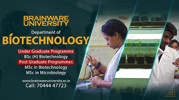 Department of Biotechnology | Admissions Open 2024-25 | BRAINWARE UNIVERSITY