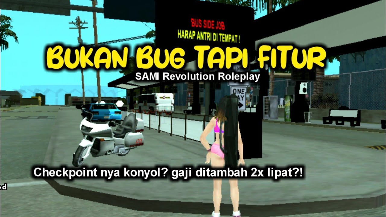 [SAMI-RP] Nyoba kerja bus baru sambil nabrak nabrak karena Marah ...