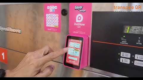 transpire QR DuitNow Cashless Payment Terminal for Self-Service Laundromat