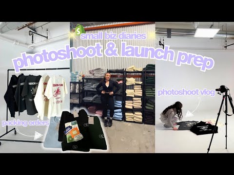 SMALL BUSINESS DIARIES: photoshoot vlog + BIG launch day prep! 📦😱 SMALL BUSINESS DIARIES: photoshoot vlog + BIG launch day prep! 📦😱