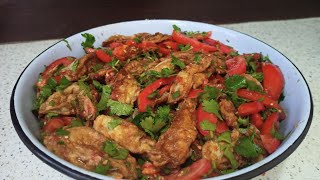 Salad for big events. Delicious eggplant salad.