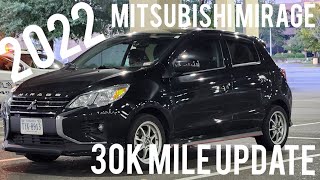 2022 Mitsubishi Mirage 30,000 mile update/Q&A