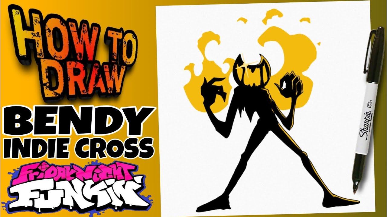 How To Draw FNF MOD Character - Indie Cross Bendy by DrawingAnimalsHowTo on  DeviantArt