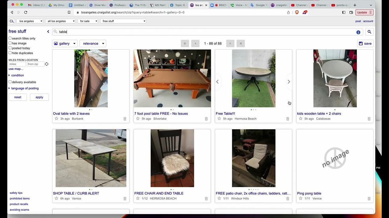 Craigslist activity 1 12 2023 youtube