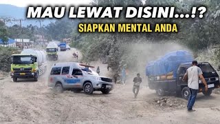 Rintangan Sulit - Truck Tronton Melewati Tanjakan Licin Batu Jomba