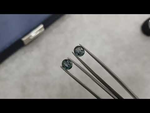 Pair of unheated sapphires 3.15 ct oval cut, Madagascar Video  № 2