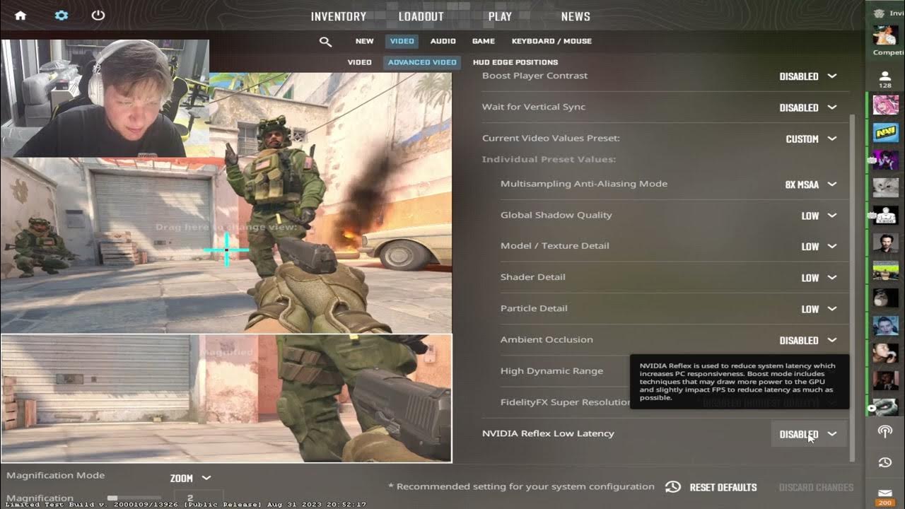 S1mple cs2 settings game video audio sensitivity crosshair