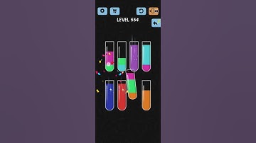 Water Color Sort Level 554 Walkthrough Solution iOS/Android
