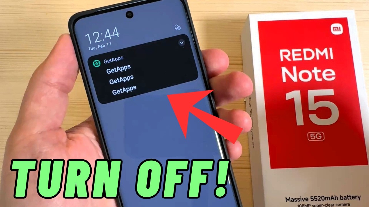 How to TURN OFF Get Apps on Xiaomi Redmi Note 15 & 15 Pro