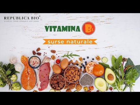 Vitamina B5 (acid pantotenic) - surse naturale