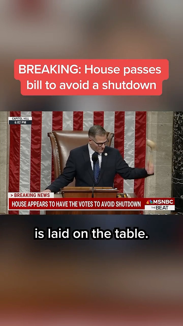 House passes bill to avoid a shutdown