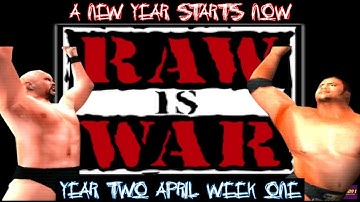 Raw is War, April Week 1, Year 2 | SmackDown! 2 Season Mode Simulation (PS1)