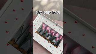 diy from tablet box😇#diy #tulipfield #handmade #viral #home decor #aesthetic #ytshorts