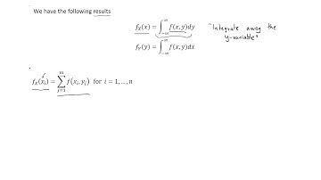 Marginal probability density function