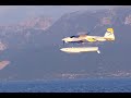 FMS EZ on floats flying alongside our running 1/1 boat (+ crash at the end) / Lac Léman