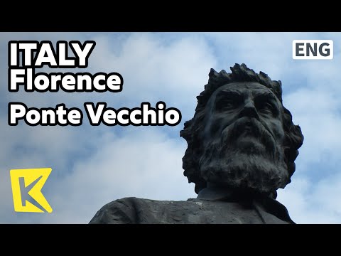   K Italy Travel Florence 이탈리아 여행 피렌체 베키오 다리 첼리니 흉상 Ponte Vecchio Old Brigde Cellini Benvenuto Bust
