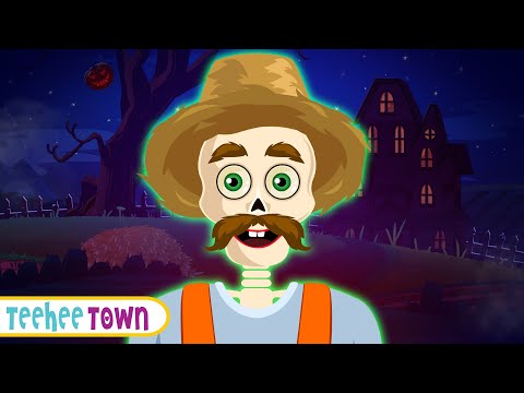 Old MacDonald Had A Farm Spooky | Halloween Songs For Kids | Spooky Skeleton Songs by Teehee Town