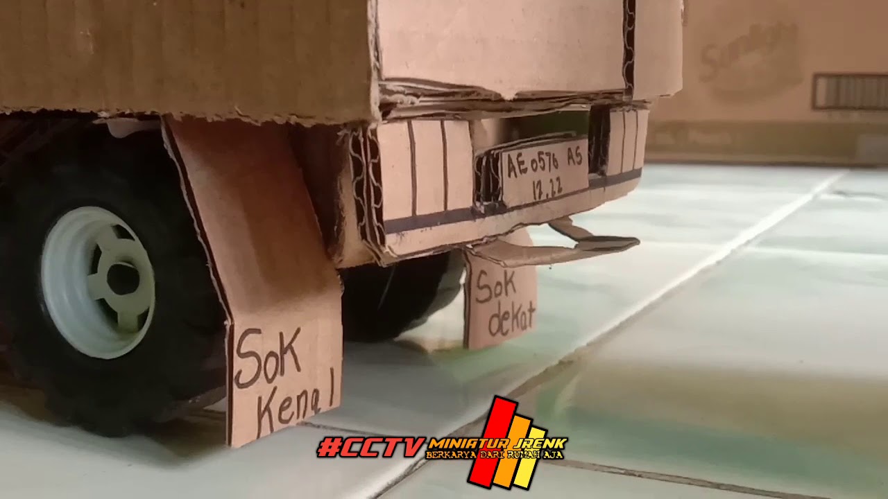 Cinematic miniatur truk  dari  kardus  YouTube