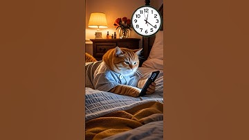 This Cat Was About to Sleep… Then Got Addicted to Her Phone! #ai #cat