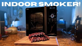 GE Profile Smart Indoor Smoker Cooking Test and Review! Resimi
