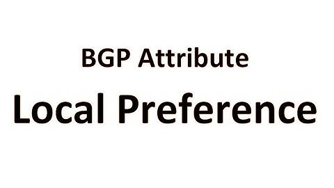 Lab # 4 BGP Attribute Local Preference