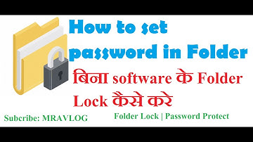 How to set password on folder in windows 7,8,10 without any software | Password Protect a Folder