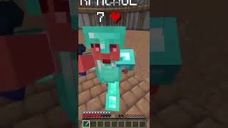 Cliping a random in sword #minecraft #pvp #sword #shorts