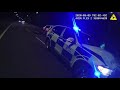 Violent thug rammed by police car to stop high-speed chase