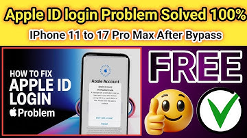 How To Login Apple ID Bypassed Apple Phones - Fix Could Not Communicate With The Server | 2025