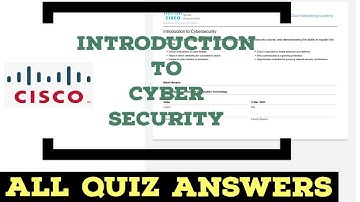 CISCO Introduction to Cyber Security | All Quiz Answers | CISCO | Networking Academy |