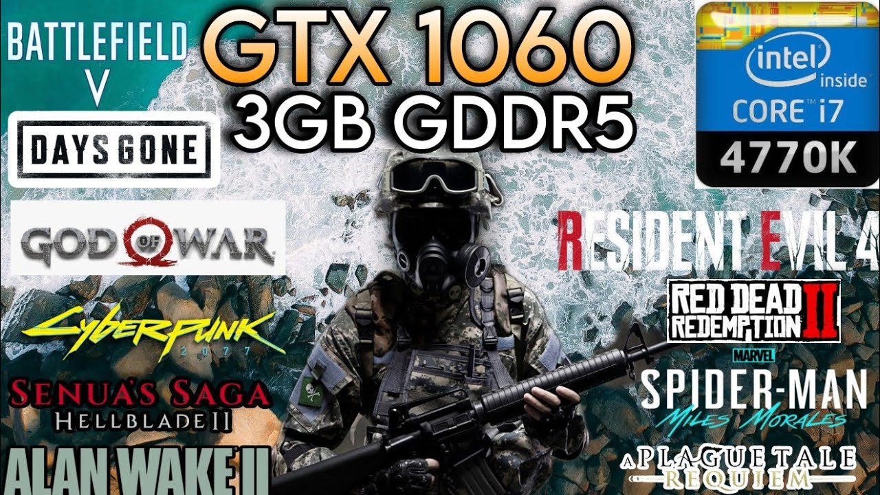 GTX 1060 + I7 4770k & 16GB Ram | Test In 10 Games ! - YouTube