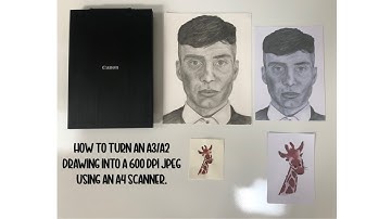 How to Scan LARGE Artwork on A4 scanner -100% no photoshop #affinityphotopanorama #digitiseart