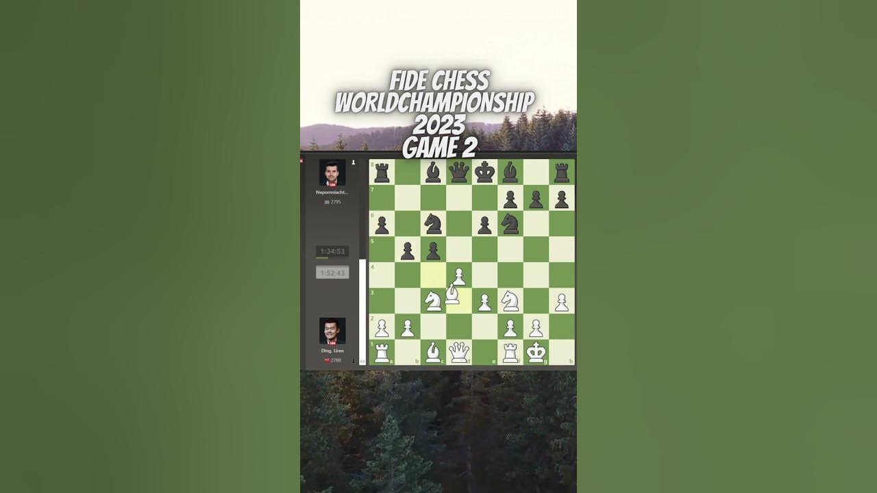 FIDE Chess World Champion 2023, Game 2