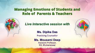 Sahyog : Managing Emotions of Students and Role of Parents & Teachers   Live Session